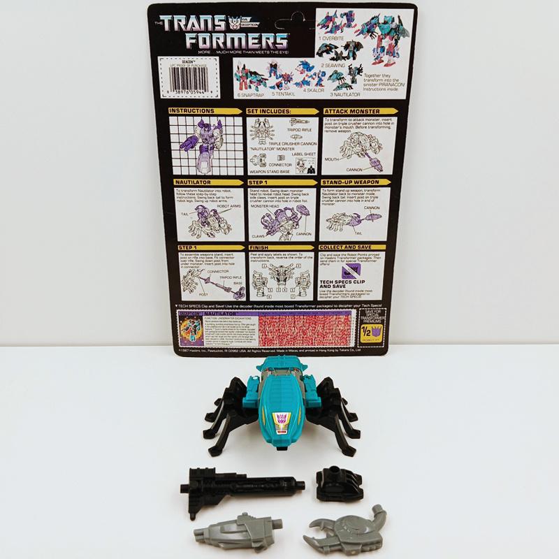 Transformers G1 Seacons (Piranacon) Nautilator V1 1987, Verzamelen, Transformers, G1, Ophalen of Verzenden, Zo goed als nieuw