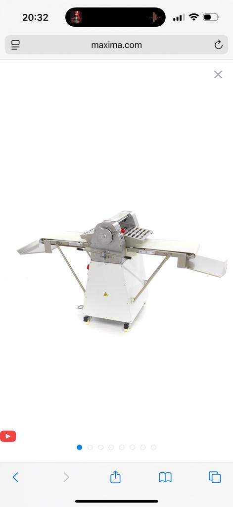 Deegroller automatisch deeg uitrolmachine nieuw Maxima horec, Ophalen, Bakkerij en Slagerij