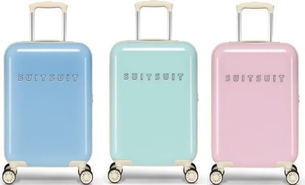 ✅NIEUW✅ SUITSUIT Fifities handbagage kofferset 55cm 3-delig, Sieraden, Tassen en Uiterlijk, Koffers, 50 tot 60 cm, Hard kunststof
