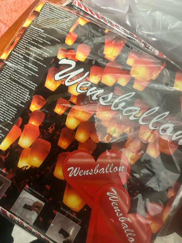 Grote Professionele Wensballonnen - Voor een magische sfeer!, Ophalen of Verzenden, Nieuw, Versiering, Verjaardag