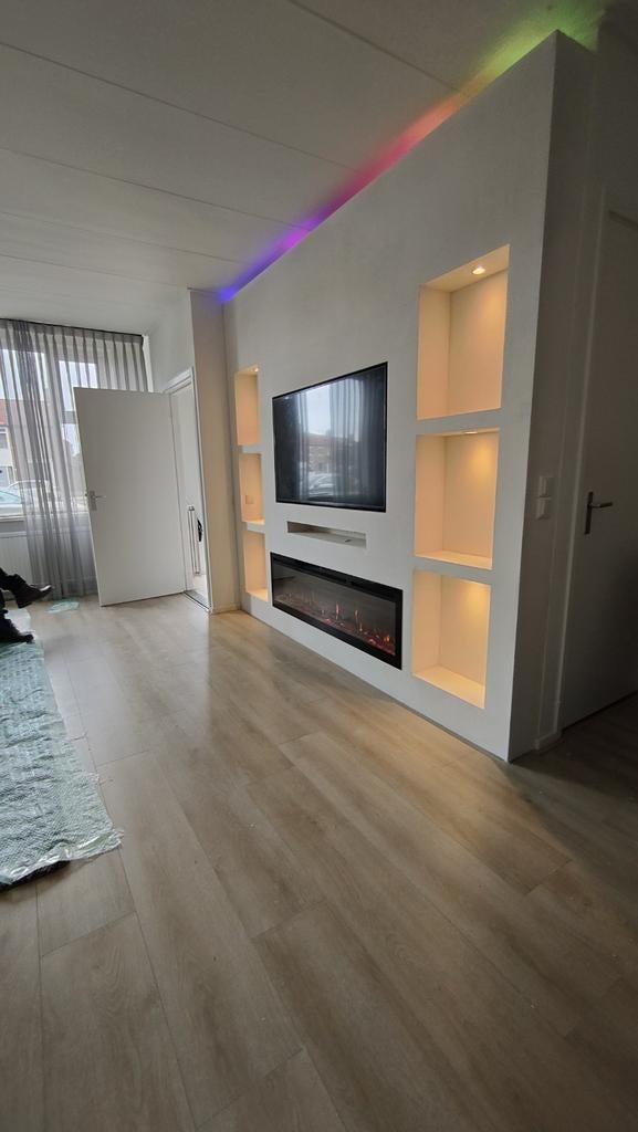 Sfeerhaard, tv kast , Cinewall. +31687823495, Ophalen of Verzenden, Zo goed als nieuw