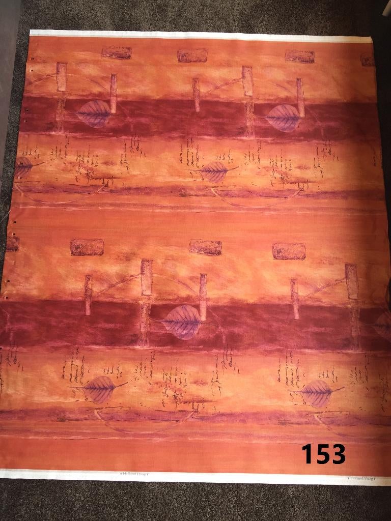 Lap stof rood oranje 110 x 140 cm Habitura gordijnstof, Ophalen of Verzenden, Zo goed als nieuw, 30 tot 120 cm, Katoen