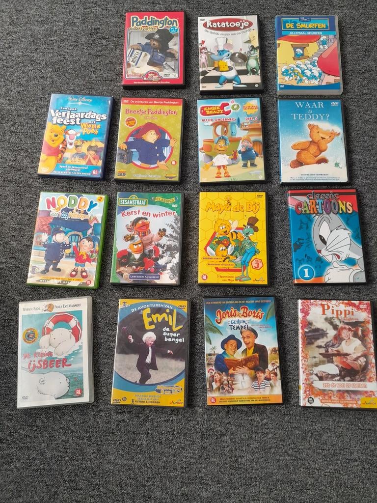 15 dvd's voor kids, Alle leeftijden, Ophalen of Verzenden, Zo goed als nieuw, Overige typen