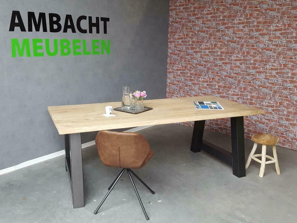 Eikenhouten Boomstam Tafels Eiken Tafel Eettafel EIKENHOUT, Ophalen, Nieuw, Eikenhout