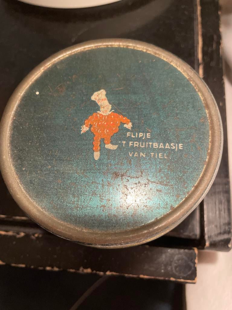 Vintage blikje Rinse appelstroop 'Flipje Tiel', Ophalen of Verzenden, Gebruikt, Overige, Overige merken