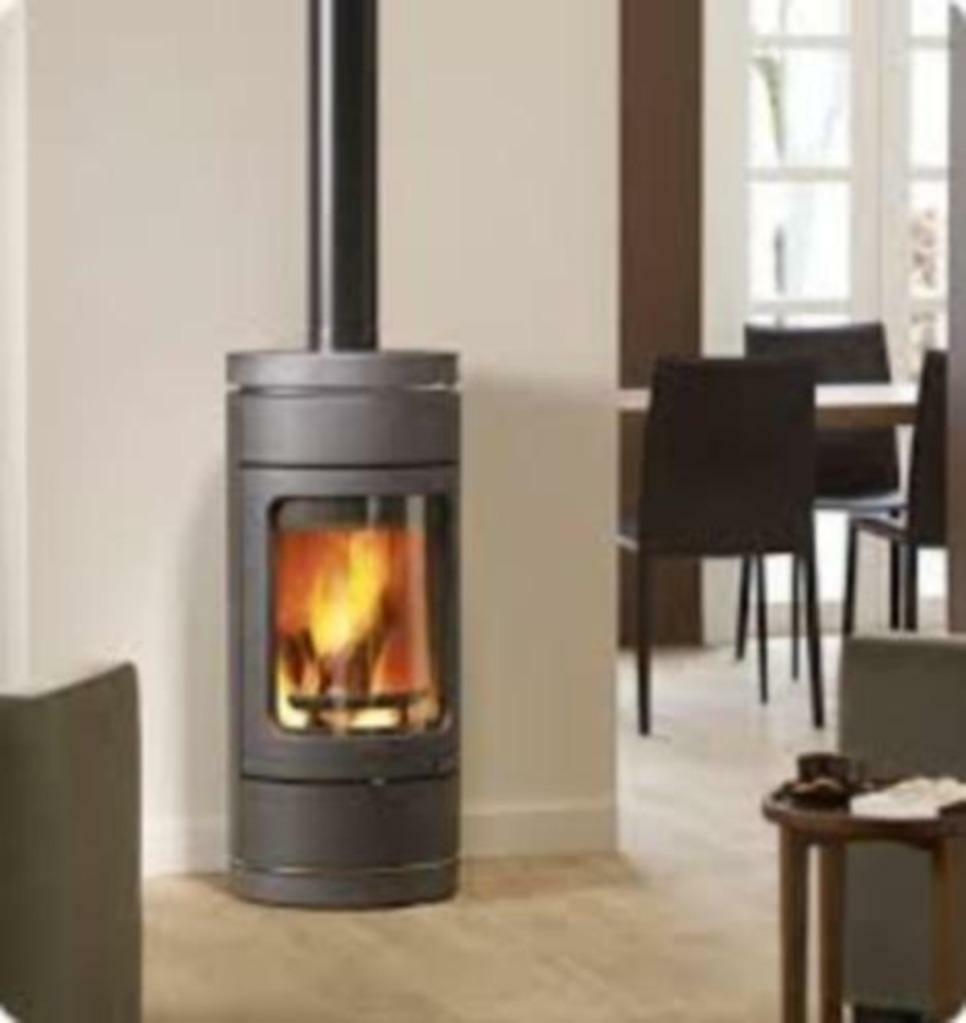 Saey Linus vrijstaande houtkachel 4/10 kw nieuw, Nieuw, Hout, Vrijstaand