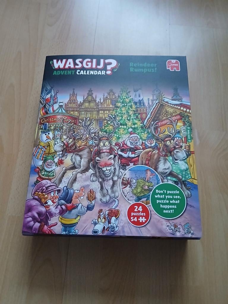 Wasgij Reindeer Rumpus Adventkalender Puzzel 2025, Ophalen of Verzenden, 500 t/m 1500 stukjes, Zo goed als nieuw
