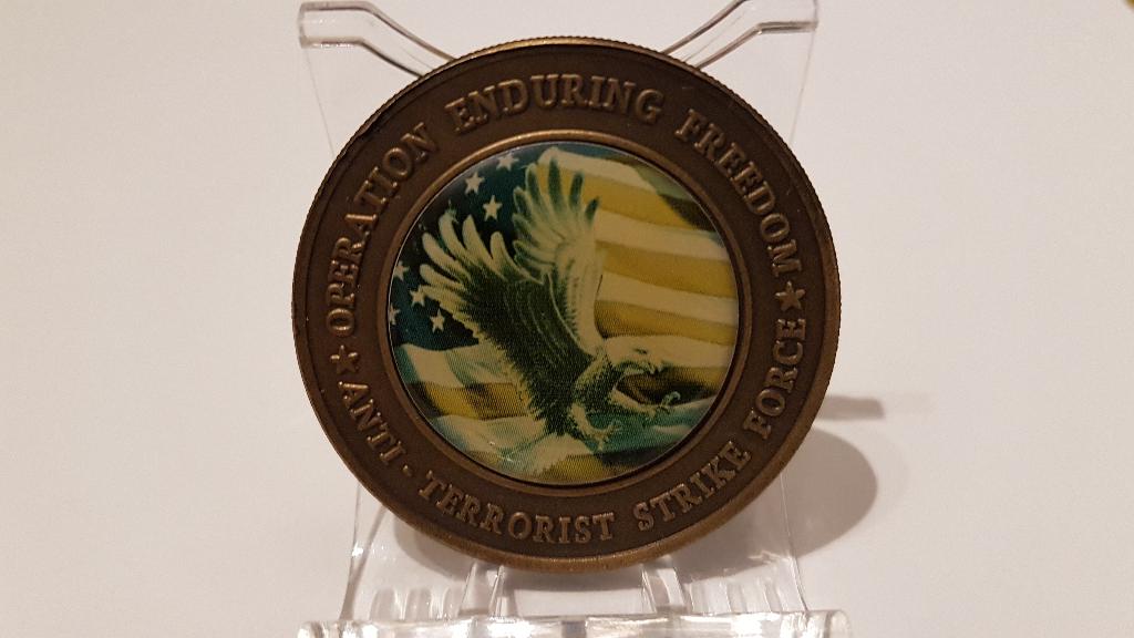 Militairia Challenge coins OEF, SOF, regulier, Postzegels en Munten, Munten | Amerika, Losse munt, Noord-Amerika, Ophalen of Verzenden
