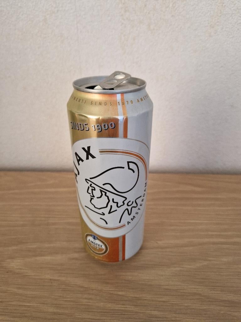 Ajax  -  Amstel  Bierblikje, Verzamelen, Ophalen of Verzenden, Gebruikt, Ajax, Overige typen