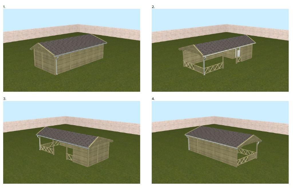 Buitenverblijf 8x4m normaal €10.770 euro nu slechts € 4500