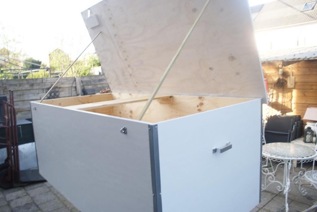 Tuinkisten tuinopslag kisten tuinmeubels  kussen tuin boxen, Ophalen, Nieuw, Hout, Overige typen