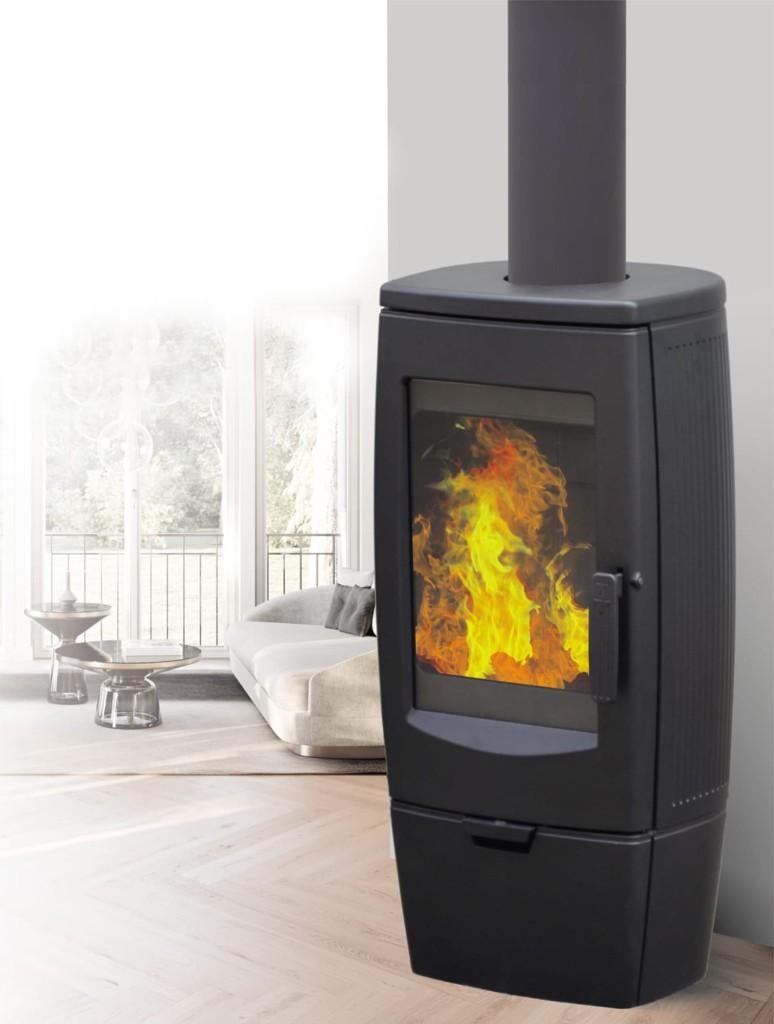 Houtkachel Aria 8 kw Opruiming tuinhuis chalet Kachelschuur, Huis en Inrichting, Kachels, Ophalen of Verzenden, Vrijstaand, Hout