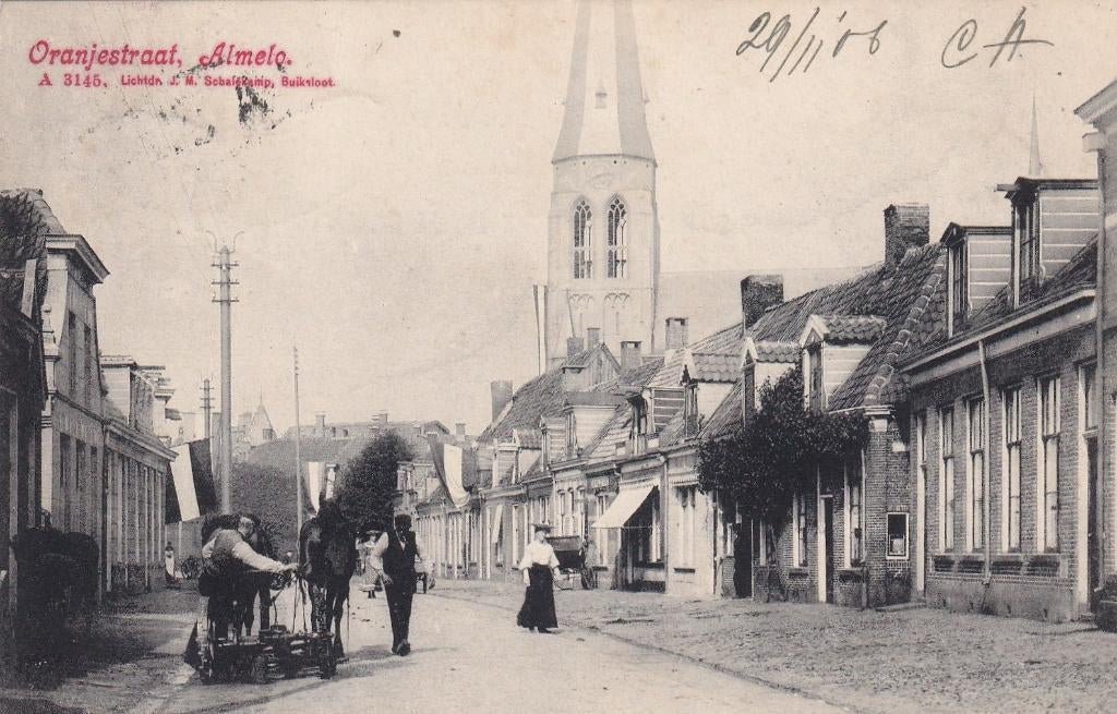Almelo, 1906., Verzenden, Voor 1920, Gelopen, Overijssel