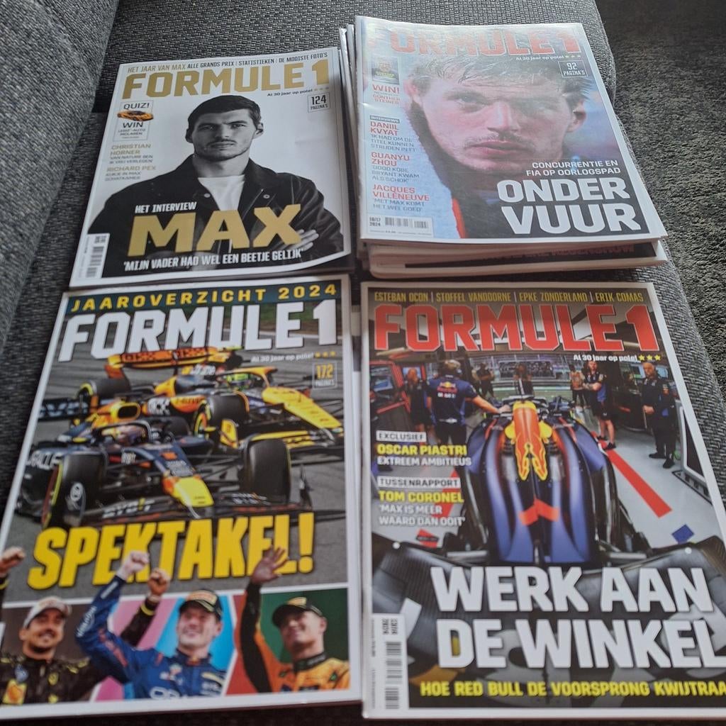 10x Formule 1 Magazine - Max Verstappen Edities 2025, Ophalen