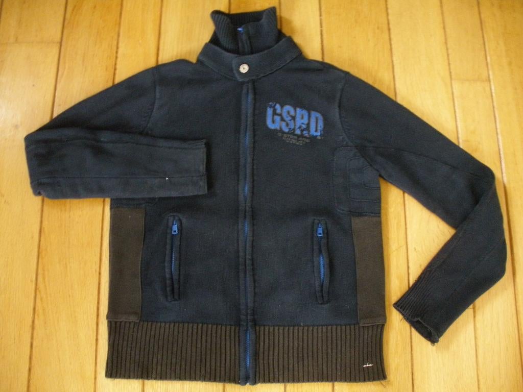 G-STAR vest blauw bruin maat M, Kleding | Heren, Truien en Vesten, Maat 52/54 (L), Blauw, Ophalen of Verzenden, Zo goed als nieuw