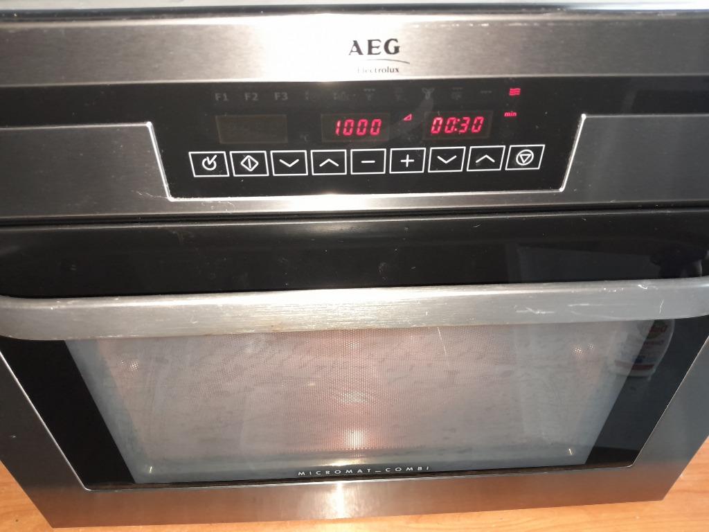 NETTE AEG BT32CF2 COMBI MAGNETRON/OVEN TE KOOP, Witgoed en Apparatuur, Combimagnetron, Aeg, Gebruikt, 60 cm of meer