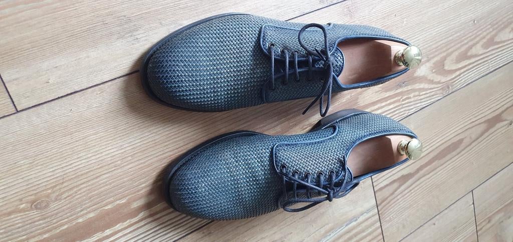 Santoni.  Maat 8,5, Kleding | Heren, Schoenen, Overige kleuren, Ophalen of Verzenden, Zo goed als nieuw, Veterschoenen
