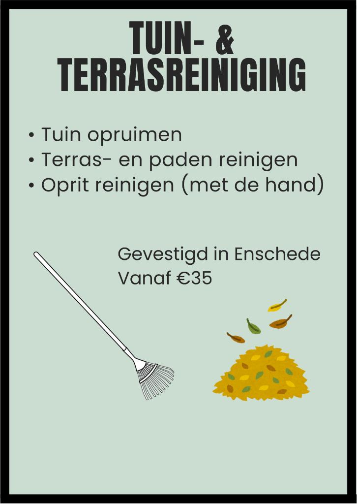 Achtertuin & terras schoonmaak – Enschede, Ophalen of Verzenden, Nieuw, Beton, Overige typen