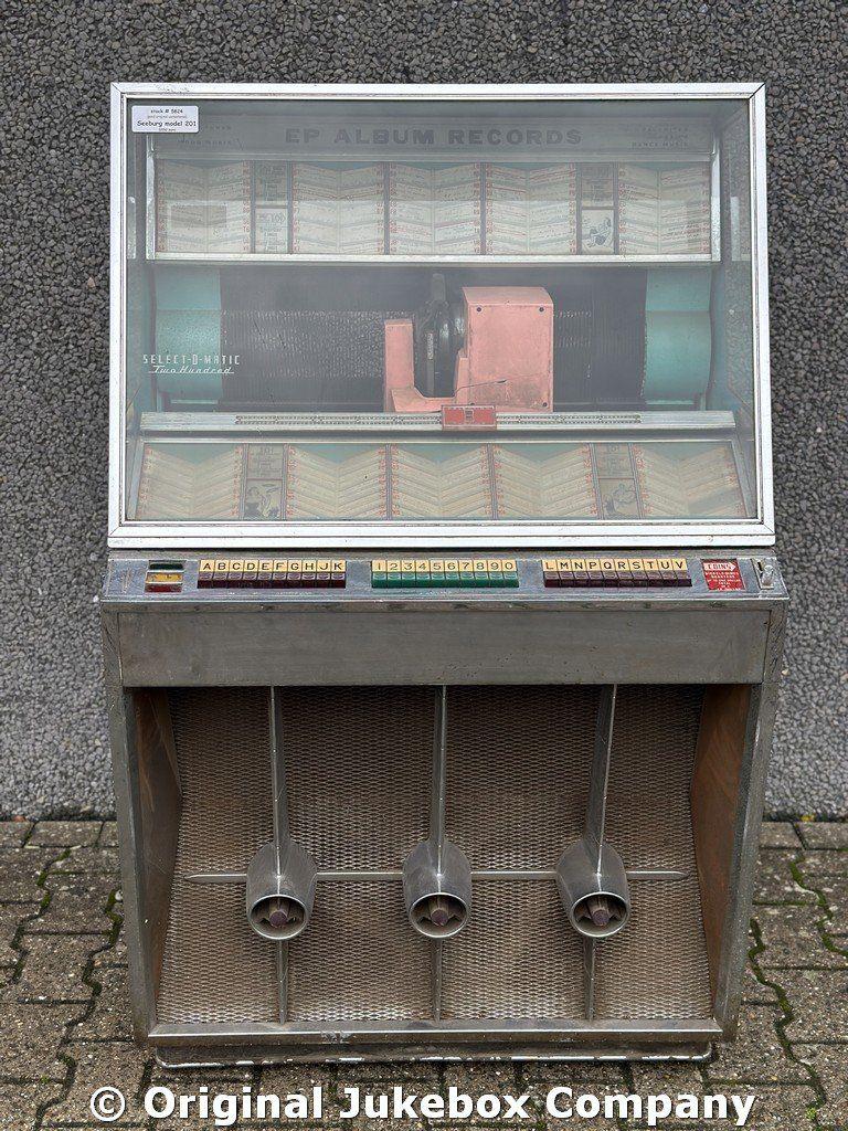 JUKEBOX: Seeburg model 201 jukebox, Verzamelen, Automaten | Jukeboxen, Zo goed als nieuw, Seeburg, 1950 tot 1960, Ophalen