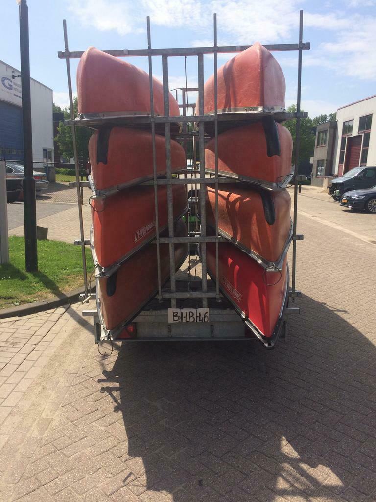 Verhuur: Canadese Coleman kano's te huur  op kanotrailer, Watersport en Boten, Ophalen of Verzenden, Gebruikt, Canadese kano of Open kano