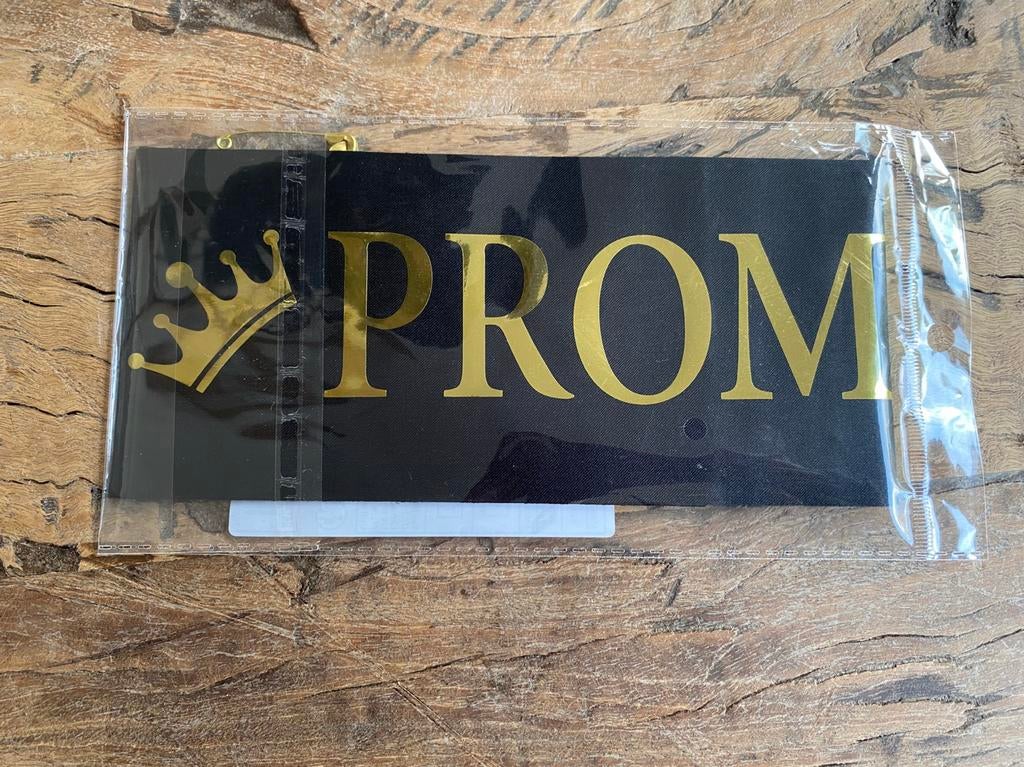 Prom queen sjerp zwart met goud nieuw, Ophalen of Verzenden, Nieuw