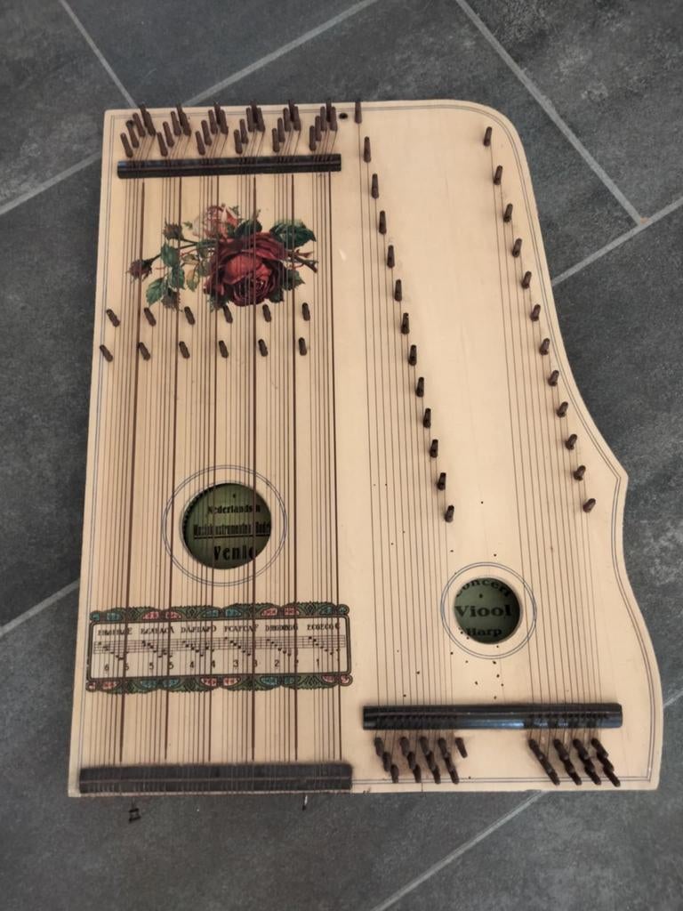 Antieke nederlandsch Concert Viool Harp, Ophalen of Verzenden, Gebruikt