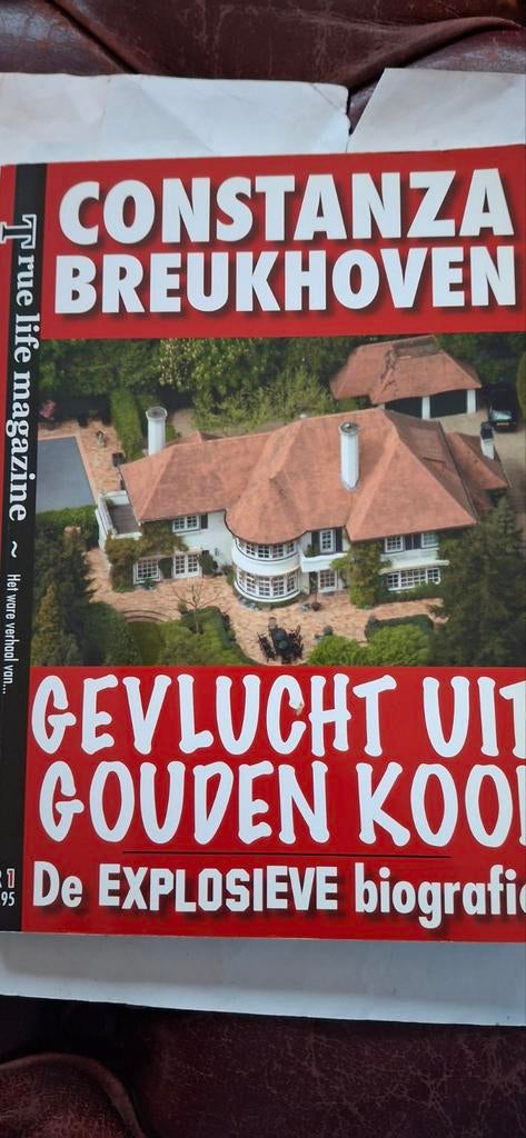 Constanza Breukhoven - Gevlucht uit Gouden Kooi, Ophalen of Verzenden, Zo goed als nieuw, True life magazine, Overige
