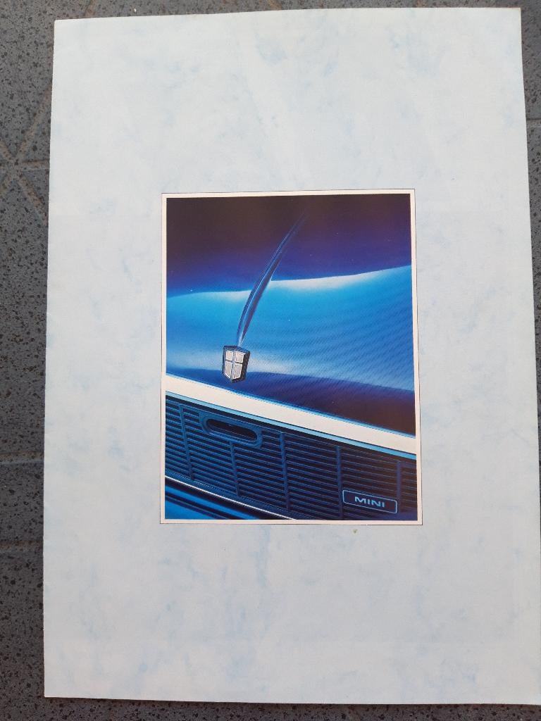 folder Mini code EO615 , model Special - Mayfair Nederlands, Boeken, Auto's | Folders en Tijdschriften, Zo goed als nieuw, Overige merken