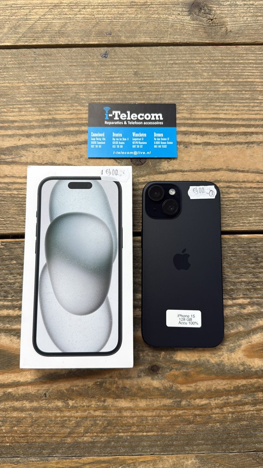 Iphone 15 black 128 GB + garantie 100%, Ophalen of Verzenden, Zo goed als nieuw, Overige typen