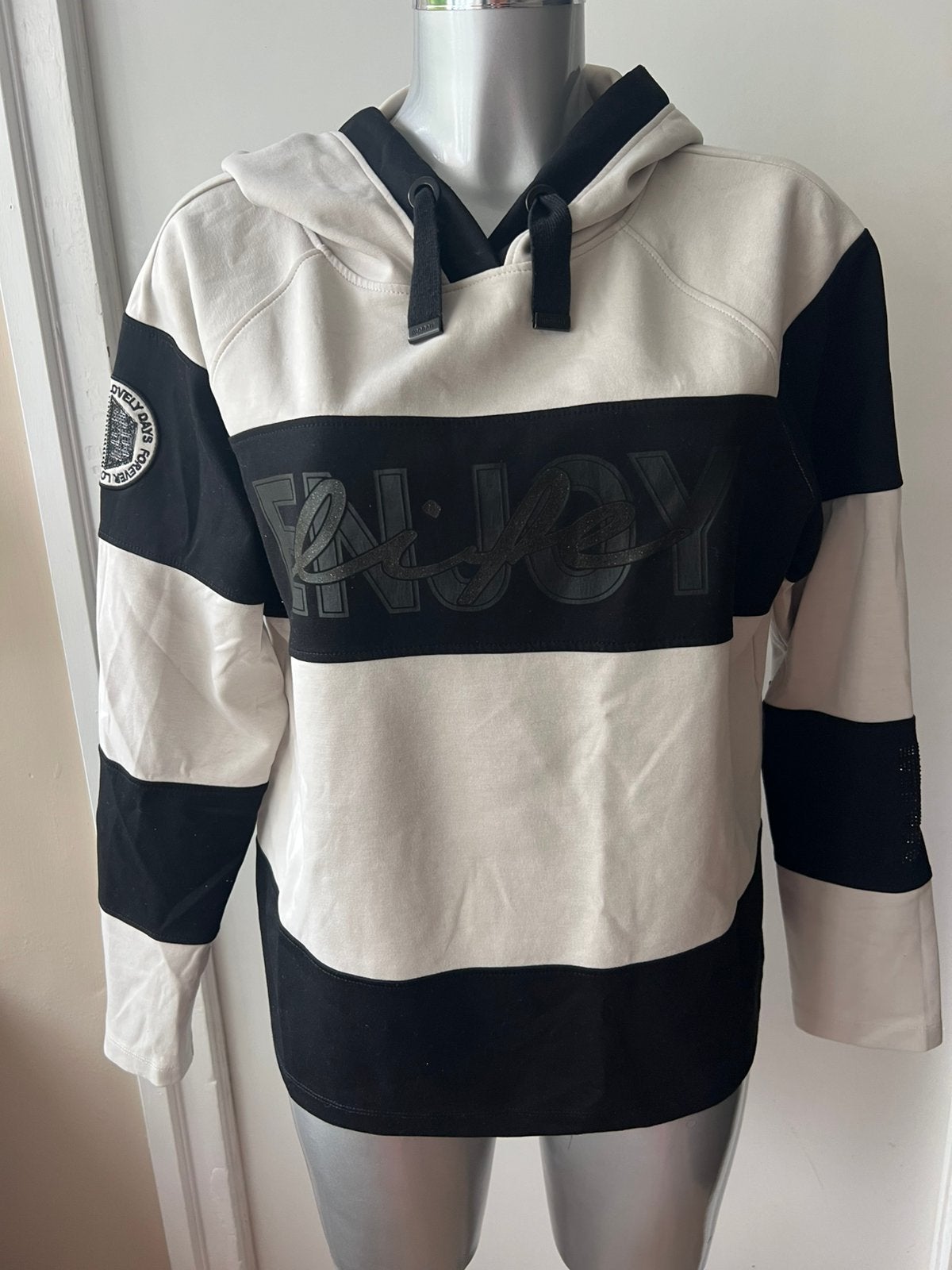 Monari blauw wit gestreept dames trui maat 38 M, Kleding | Dames, Truien en Vesten, Ophalen of Verzenden, Gedragen, Maat 38/40 (M)