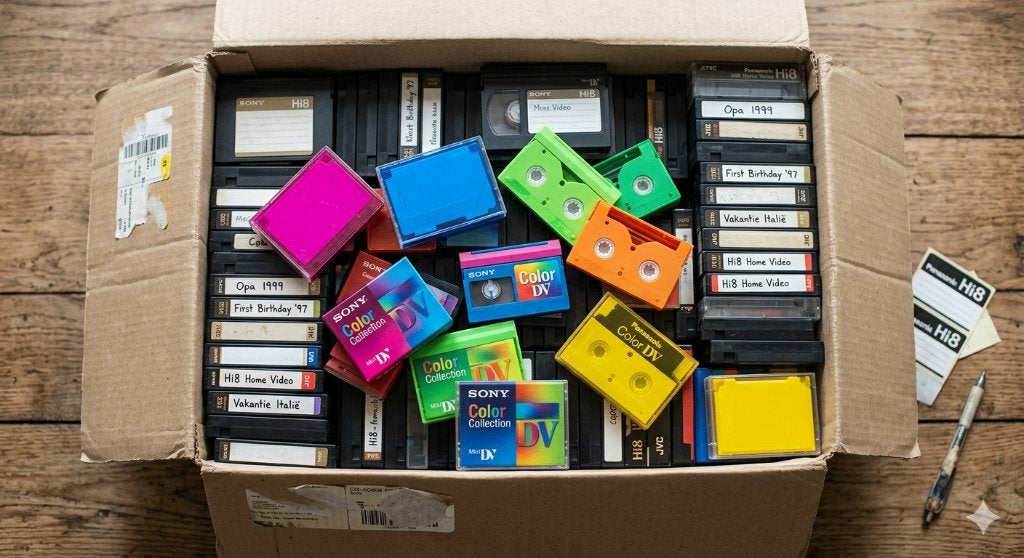 Videobanden digitaliseren - Hi8, MiniDV, VHS, VHS-C, DVD, Vanaf 6 jaar, Ophalen of Verzenden, Gebruikt, Actie