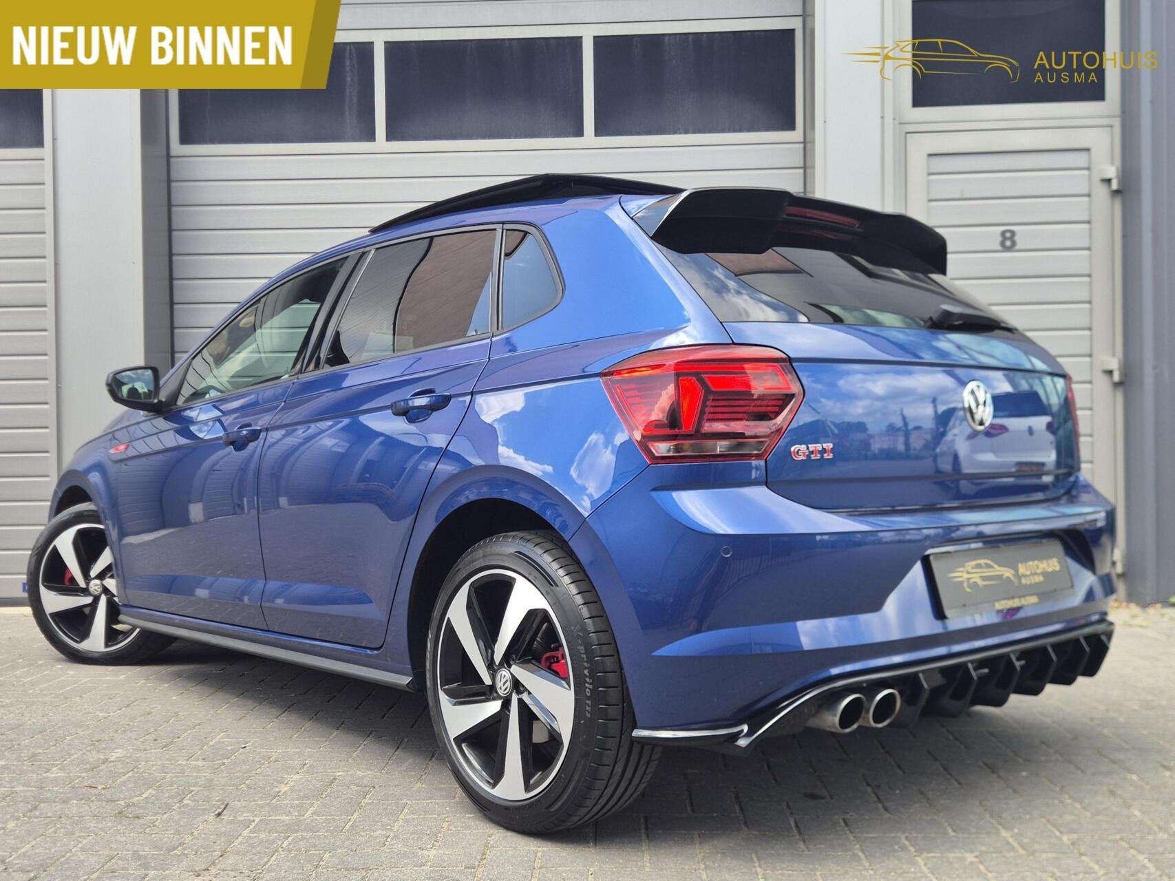 Volkswagen Polo 2.0 TSI GTI 260PK/ACC/Virtual/Pano/Led/Keyle, Auto's, Gebruikt, 4 cilinders, Blauw, Leder
