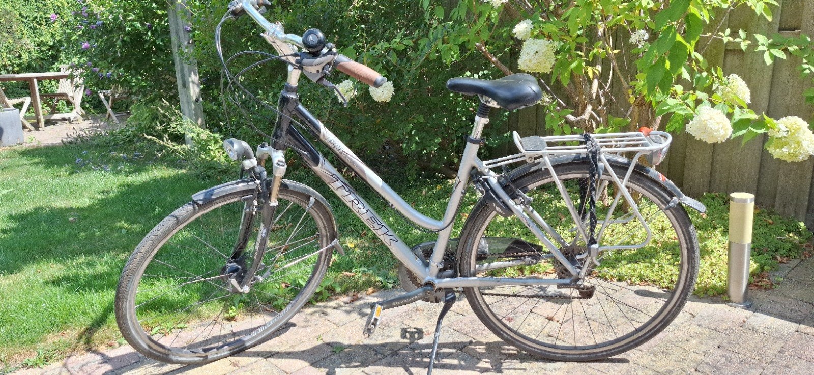 Trek T500 Navigator 50cm dames hybride, 28 inch, Gebruikt, Velgrem, Ophalen