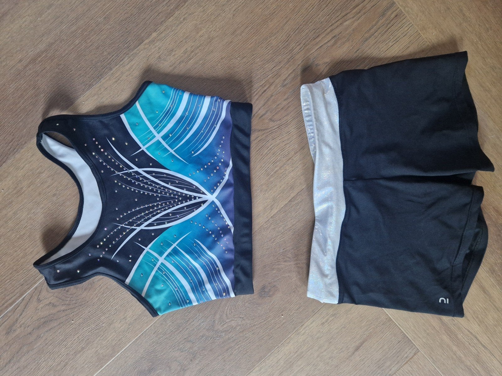 Turnpakje met bijpassend broekje, Blauw, Overige typen, Ophalen of Verzenden, Onbekend