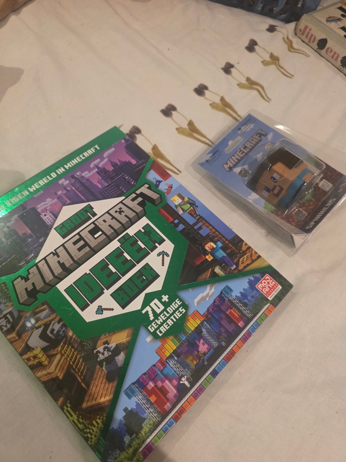 Minecraft Ideeën Boek + Nieuwe Minecraft Spinner, Ophalen of Verzenden, Zo goed als nieuw, Overige merken