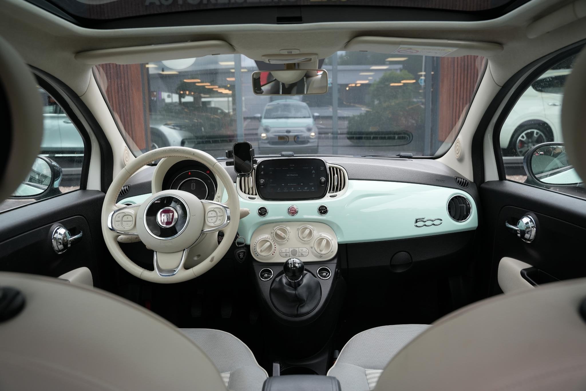 Fiat 500 0.9 TwinAir Turbo Collezione Panoramadak Airco Crui, Auto's, Fiat, Voorwielaandrijving, Stof, Origineel Nederlands, Bedrijf