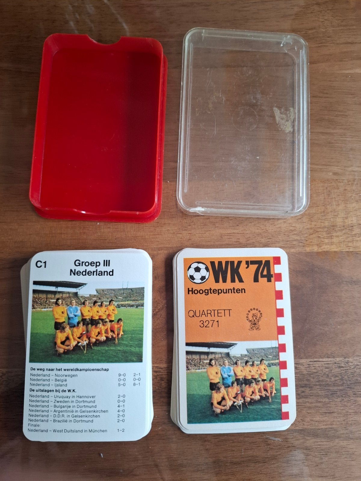 WK '74 Hoogtepunten kwartetspel - Nederland, Ophalen of Verzenden, Gebruikt, Kwartet(ten)