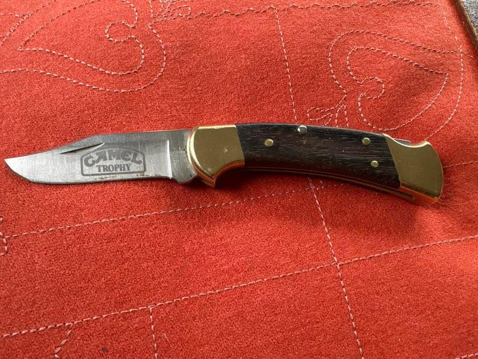 Buck 112+ Camel Trophy zakmes, Antiek en Kunst, Antiek | Gereedschap en Instrumenten, Ophalen of Verzenden