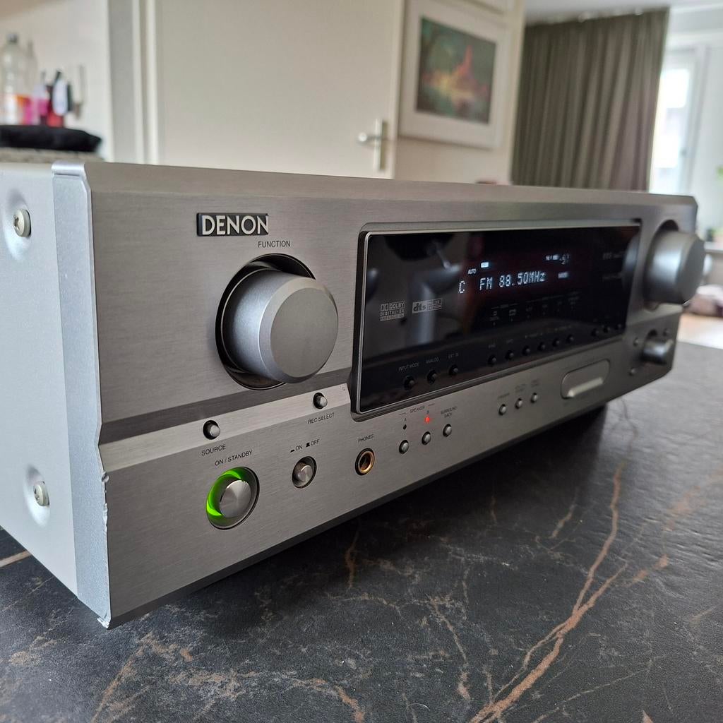 Denon AVR-1905 AV Receiver - Zilver, Ophalen, Gebruikt, Denon, 120 watt of meer
