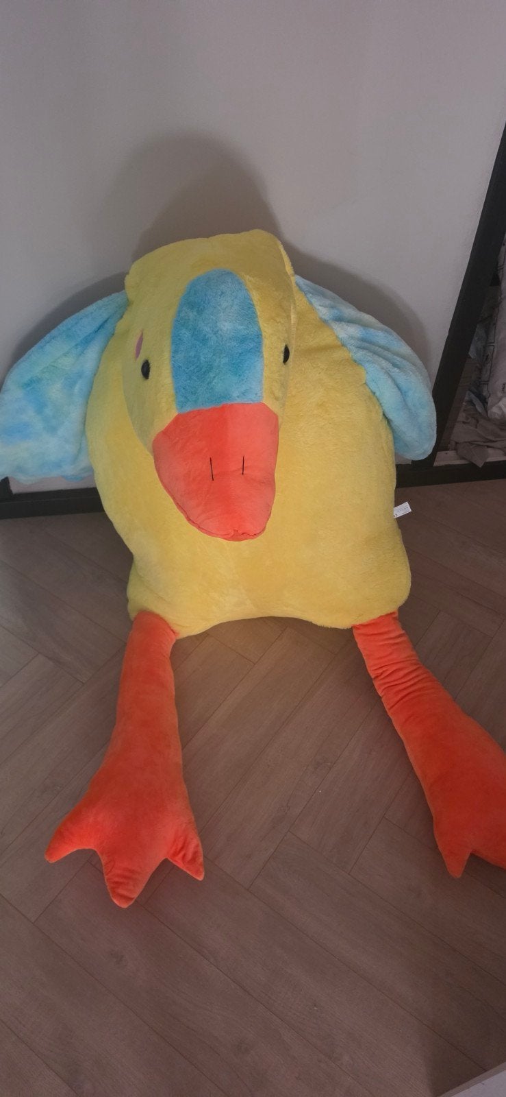 Grote gele ganzen knuffel - Zachte knuffelgans, Ophalen, Geel, Overige typen, Zo goed als nieuw