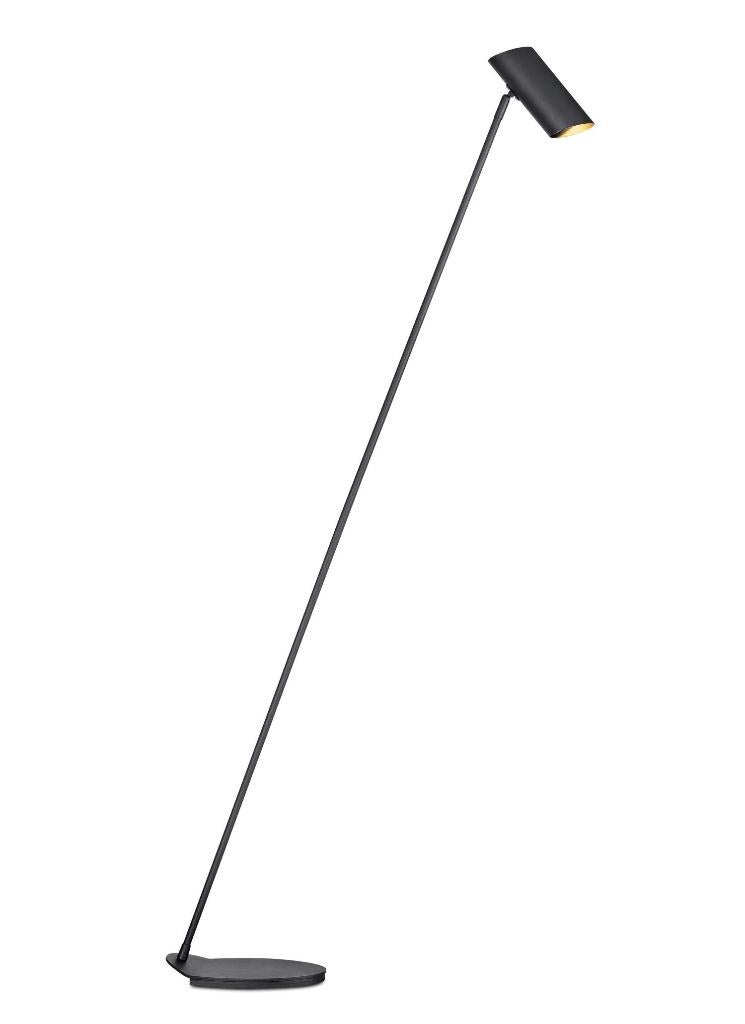 Lucide VLOERLAMP-LEESLAMP Hester, zwart, Huis en Inrichting, Lampen | Vloerlampen, Ophalen, 100 tot 150 cm, Zo goed als nieuw