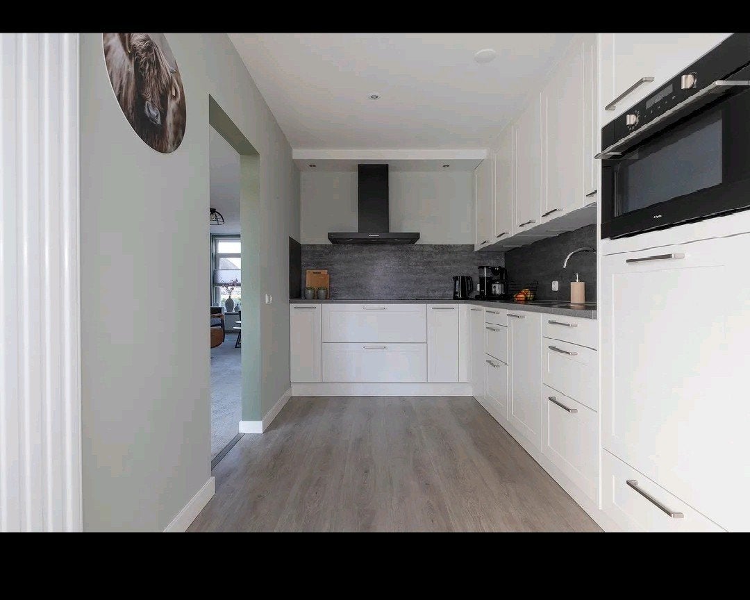 T.e.a.b Complete witte keuken incl apparatuur, Huis en Inrichting, Keuken | Complete keukens, Ophalen, Gebruikt, Wit, Hoekkeuken