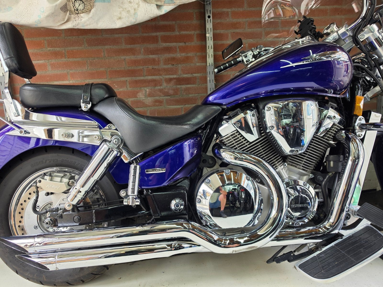 Cobra Angled Slashcut uitlaat Honda VTX 1800, Ophalen of Verzenden, Gebruikt