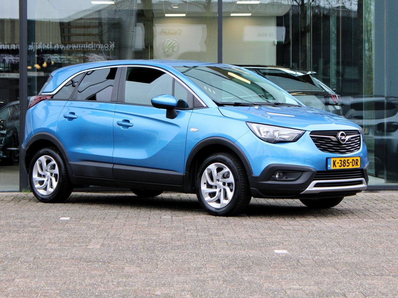 Opel Crossland X 1.2 Turbo Innovation Automaat | Apple Carpl, Auto's, 840 kg, Gebruikt, Blauw, Bedrijf