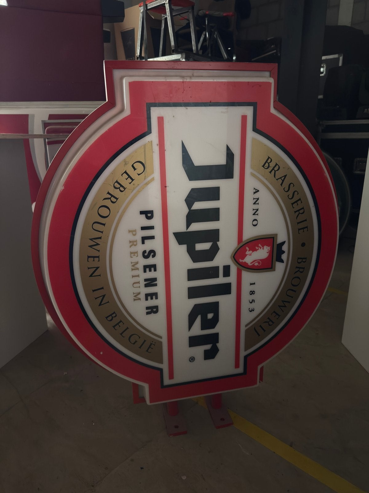 Jupiler oud, Ophalen of Verzenden, Zo goed als nieuw, Reclamebord, Plaat of Schild, Jupiler