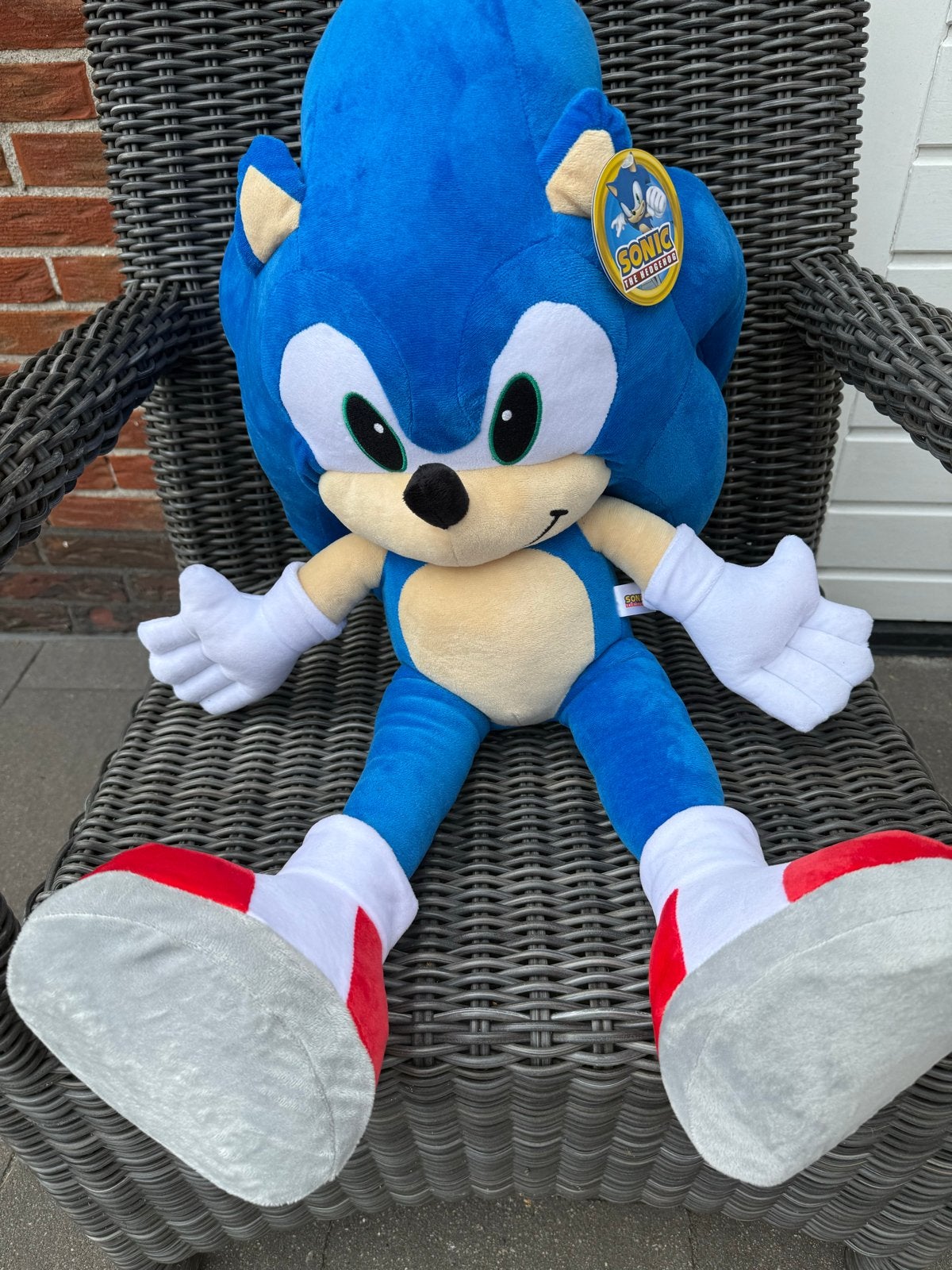Grote Sonic the Hedgehog knuffel - Nieuw met label, Ophalen, Overige merken, Overige karakters, Overige typen