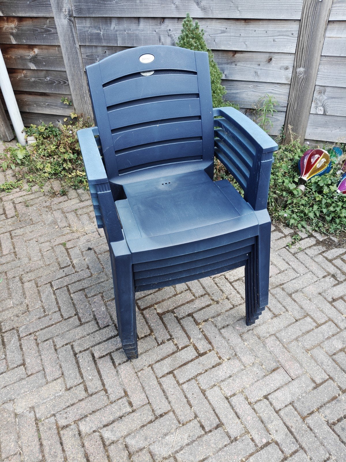 Hartman Selection tuinstoelen (stapelbaar), Ophalen, Gebruikt, Kunststof, Stapelbaar