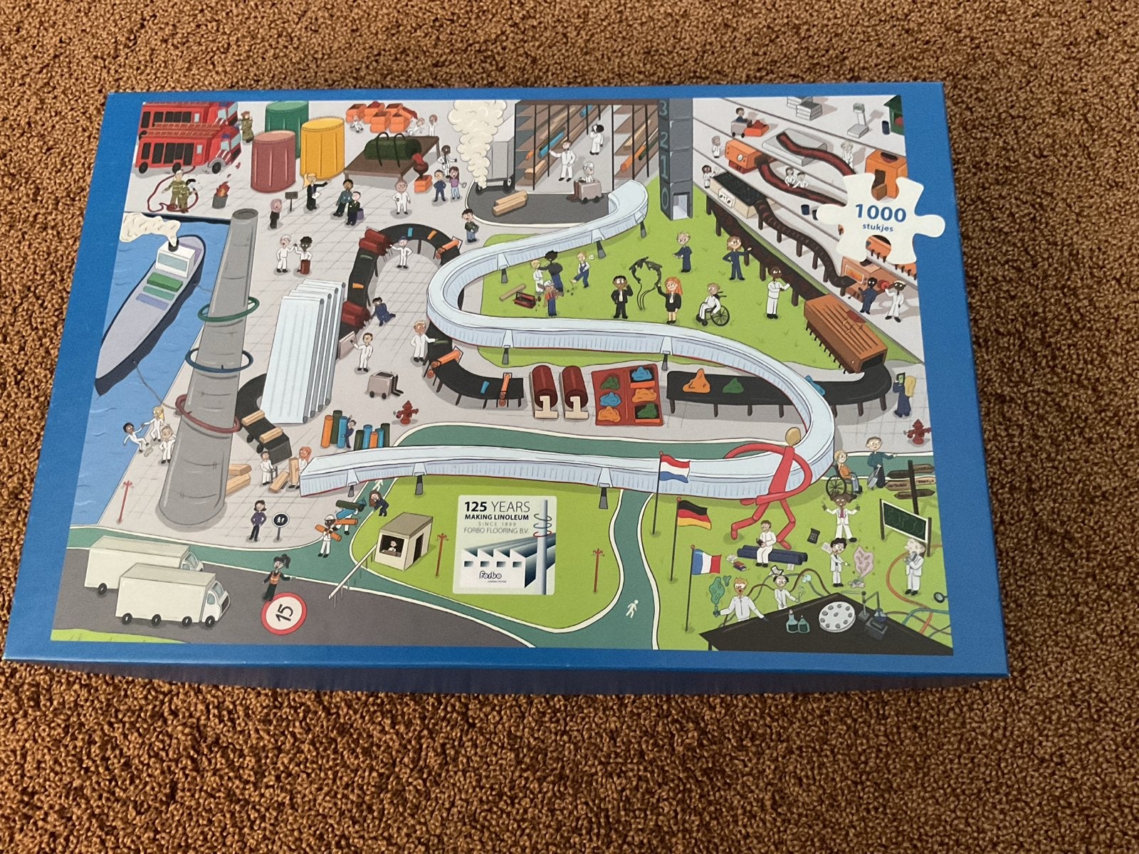 Forbo Puzzel 1000 stukjes - 125 jaar Forbo Linoleum, Een of twee spelers, Ophalen, Nieuw