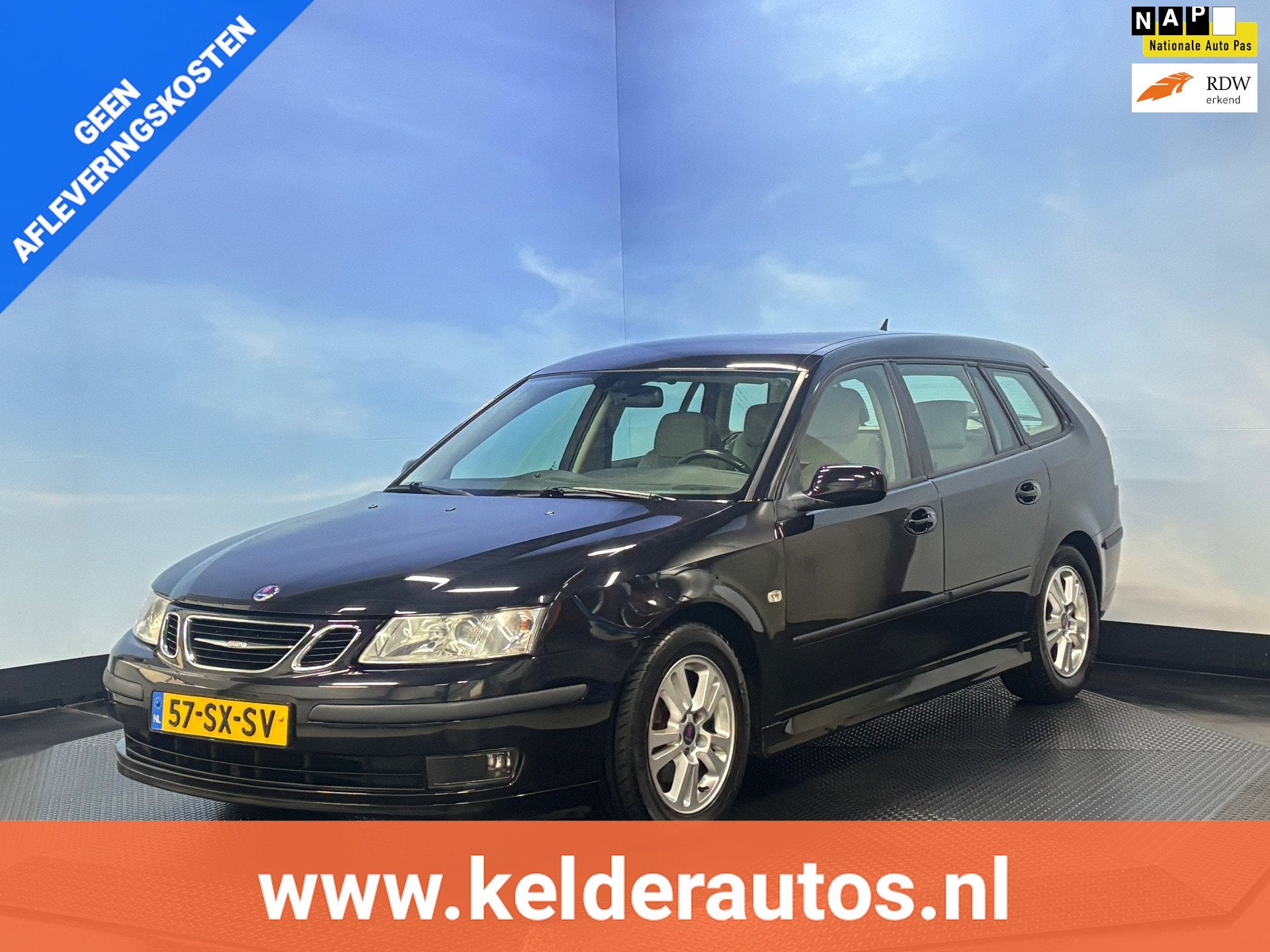 Saab 9-3 Sport Estate 1.8t Linear Navi | Clima | Cruise | PD, Auto's, Saab, Gebruikt, 4 cilinders, 150 pk, 1435 kg