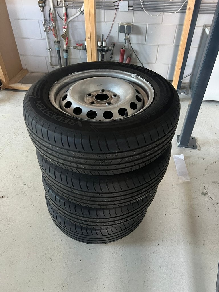 Banden met velgen, Ophalen, Gebruikt, 15 inch, Band(en)